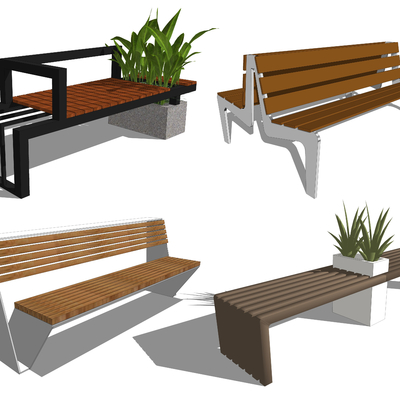 Modern creative outdoor seat