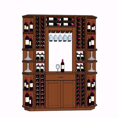 Modern solid wood wine cooler free