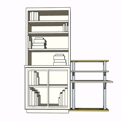 Modern Solid Wood Bookshelf Free