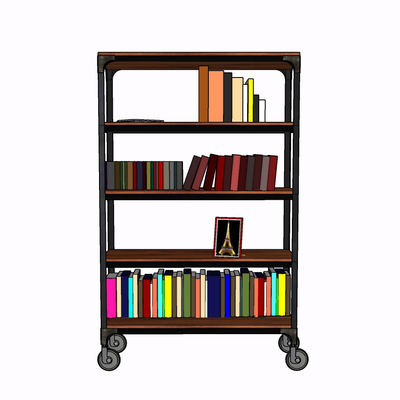 Modern Solid Wood Bookshelf Free