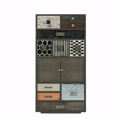 Modern Solid Wood Locker Free