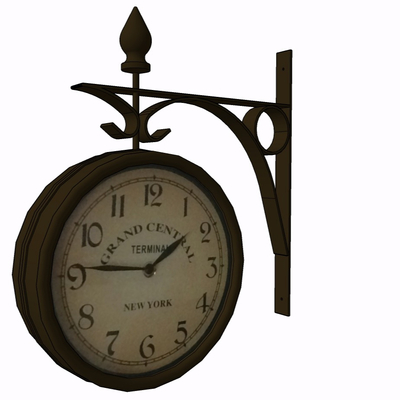 industrial wind metal wall clock free