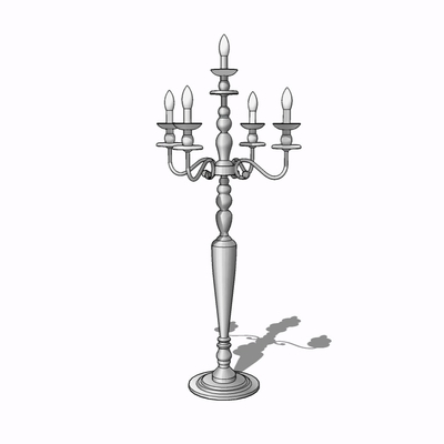 European-style Metal Candlestick Lamp Free