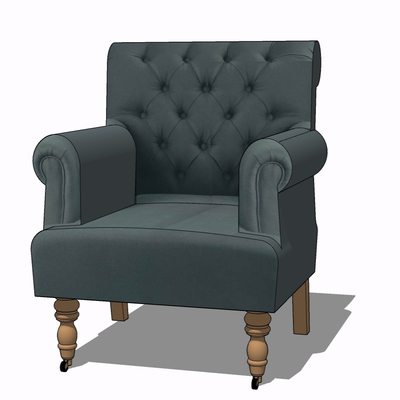 European-style fabric single sofa for free