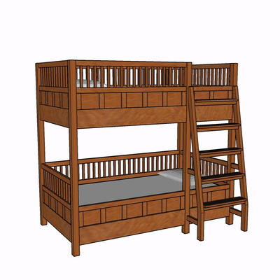 Modern solid wood children bed free