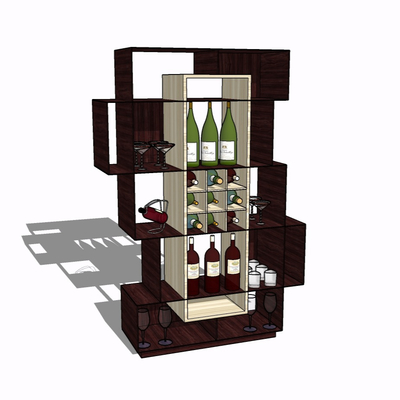 Modern solid wood wine cooler free