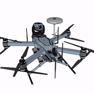 Modern remote-controlled unmanned aircraft free