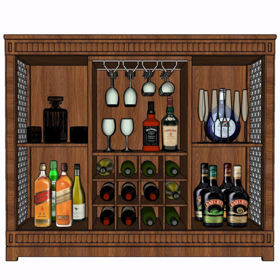 Modern solid wood wine cooler free