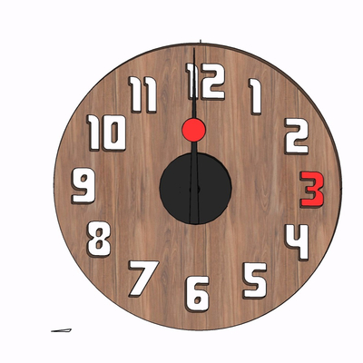 Modern wall clock free