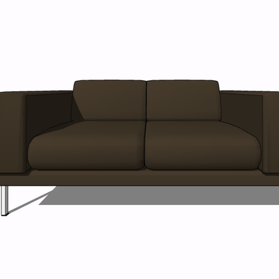 Modern fabric double sofa for free