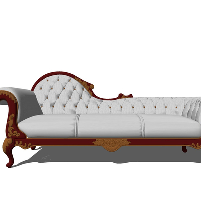 European-style fabric chaise longue