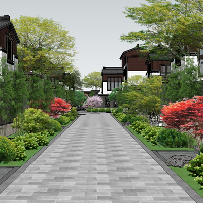 Neo-Chinese Style Villa Garden Landscape