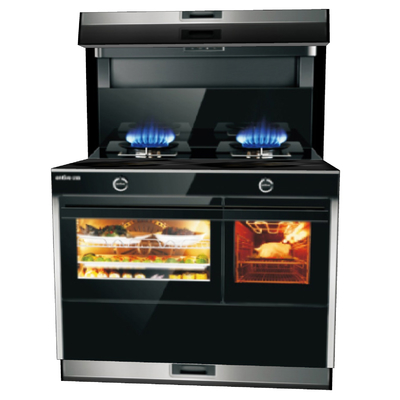 Modern integrated stove steaming oven