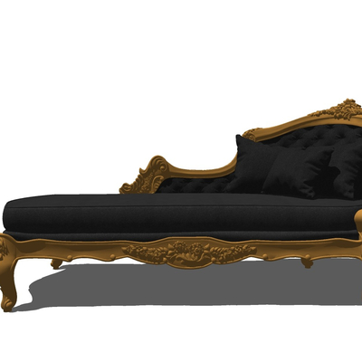 European-style fabric chaise longue