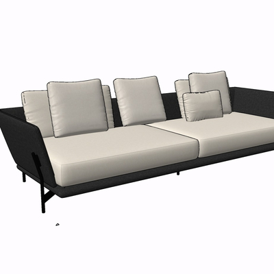 Modern fabric double sofa for free