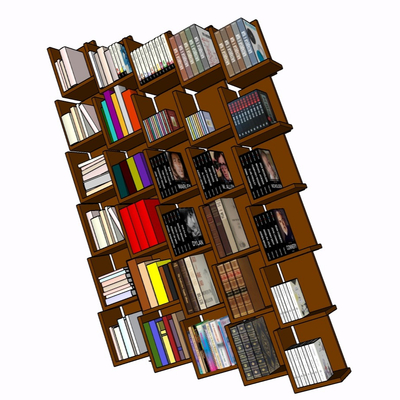 Modern Solid Wood Bookshelf Free