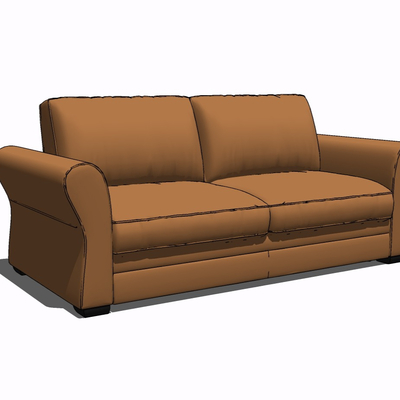 Modern fabric double sofa for free