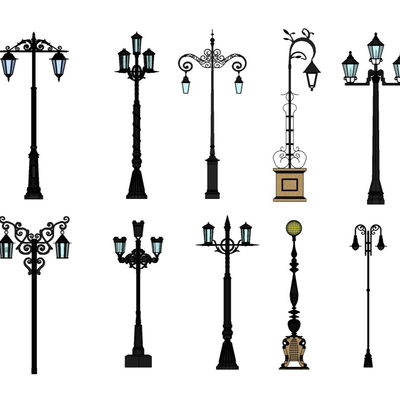 European street light combination free