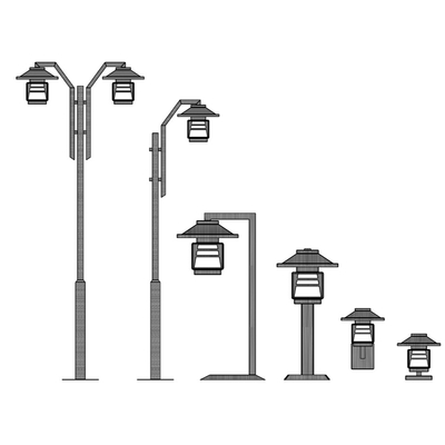 Modern street light combination free