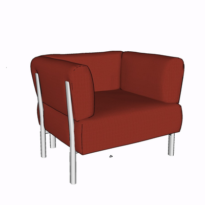 Modern Fabric Single Sofa Free