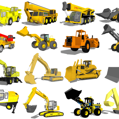 Modern engineering vehicle excavator