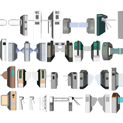 Modern access control card gate