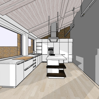 Free modern kitchen