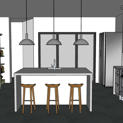 Free modern kitchen