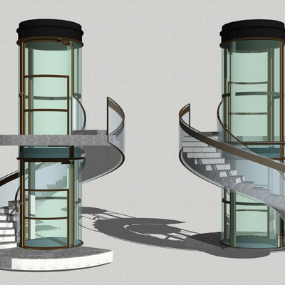 Modern Rotating Sightseeing Elevator