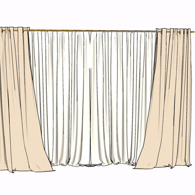 Modern fabric curtains free