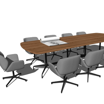 Modern Solid Wood Conference Table