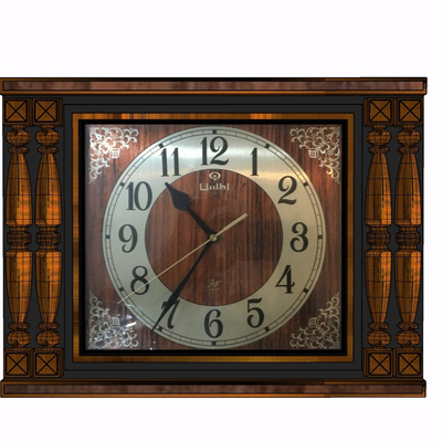 European-style solid wood wall clock for free