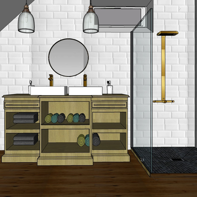 Modern minimalist bathroom free