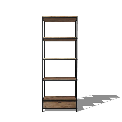 Modern solid wood storage rack free