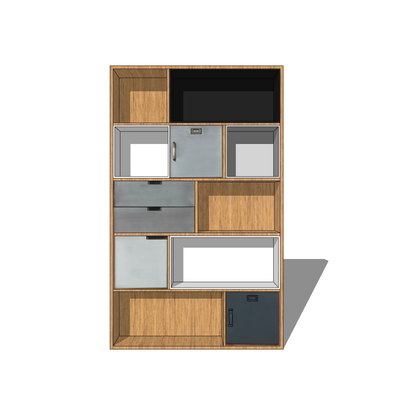 Modern Solid Wood Locker Free