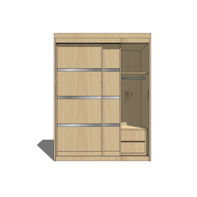 Modern solid wood wardrobe free
