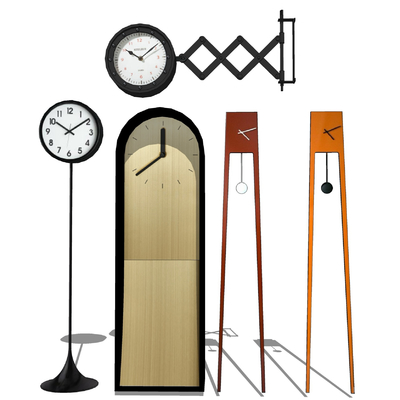 Nordic table clock pendulum clock combination