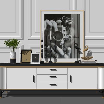 Modern Paint Affordable Luxury Style TV Cabinet