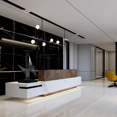 Modern Reception Hall Front Desk