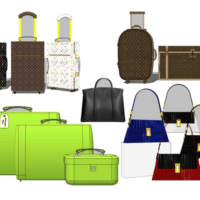 Modern Suitcase Leather Bag Luggage