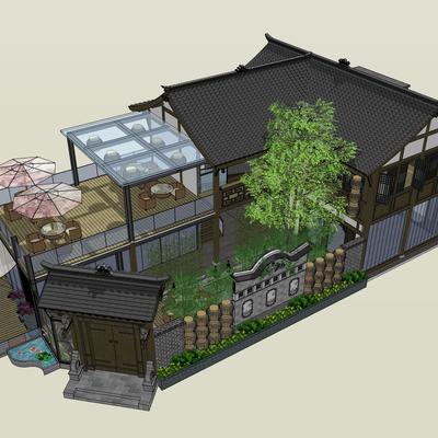 New Chinese Homestay Courtyard