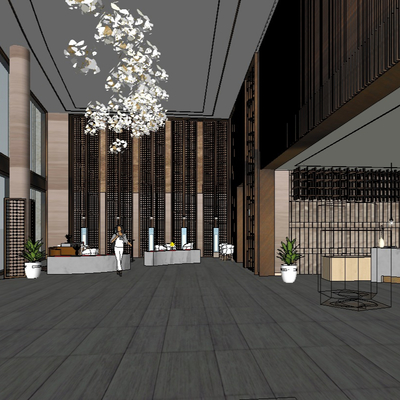 Modern Hotel Lobby