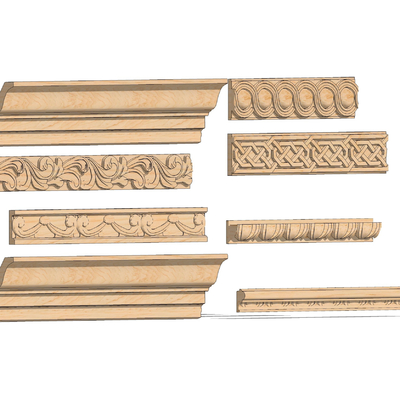 European-style carved lines