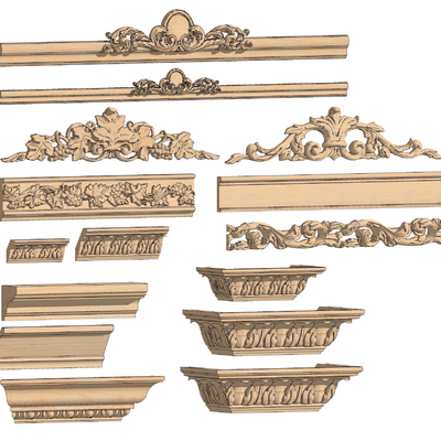 European-style carved lines