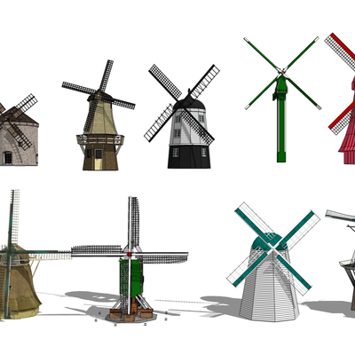 Modern windmill sketch