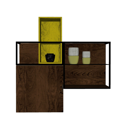 Modern Solid Wood Wall Cabinet