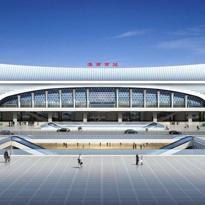 Appearance of modern high-speed railway station