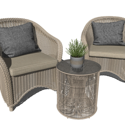 Nordic Outdoor Rattan Chair