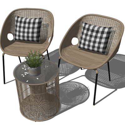 Nordic Outdoor Leisure Rattan Chair