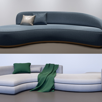 Modern shaped sofa combination